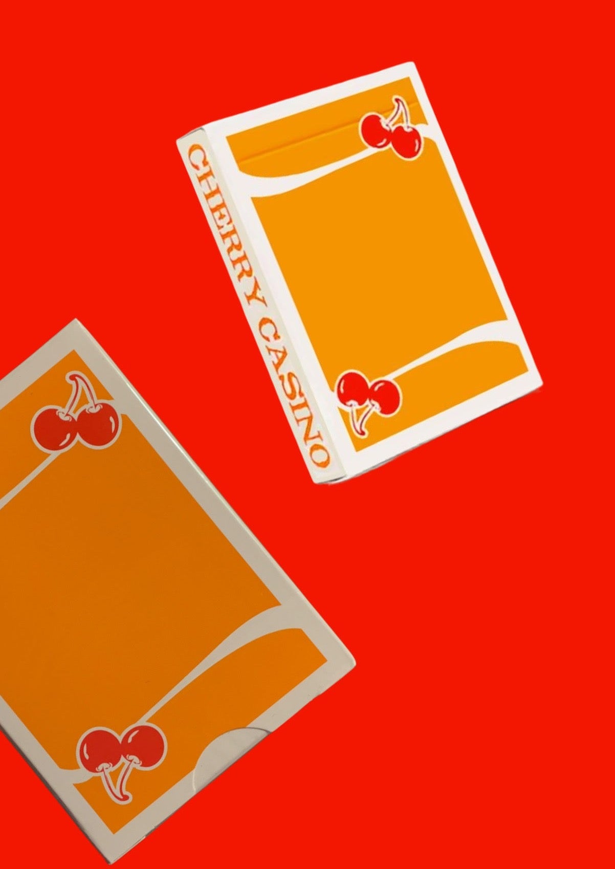 CHERRY CASINO ORANGE playing cards. uspcc – Paperdecks