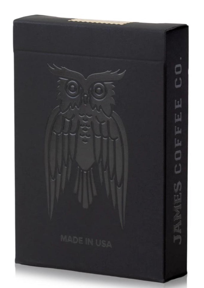 James Coffee Co black V2 playing cards – Paperdecks