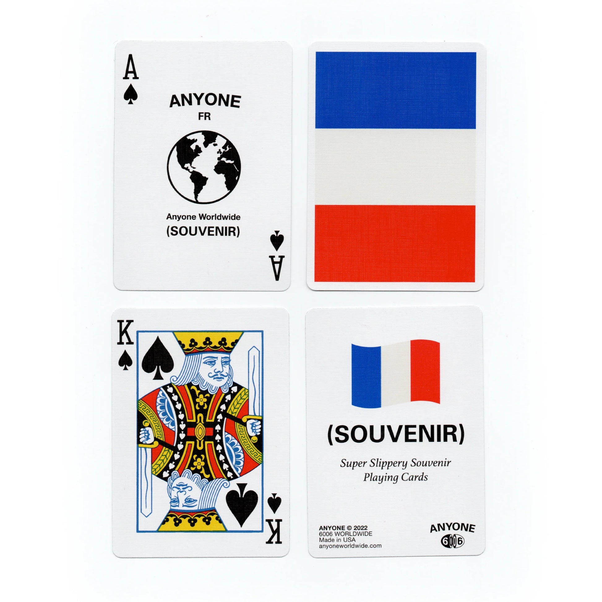 ANYONE WORLDWIDE CARDISTRY FRANCE SOUVENIR PLAYING CARDS – Paperdecks